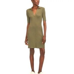 Everlane Green Polo Collar Sheath Dress